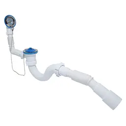 Сифон для ванни Waterstal А-40089 з переливом та гнучкою трубою 1 1/2″ 000017257