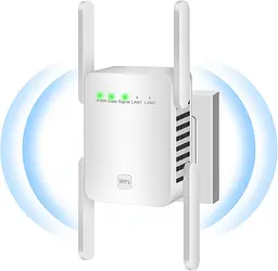Wi-Fi репітер 300 Mbps з LAN-портом для посилення сигналу