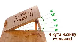 Столик бамбуковий для ноутбука UFT T28 з регульованою висотою ніжок - мініатюра 7
