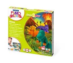 Набір пластики Fimo kids "Діно" 4 кол. 42 г Fimo (4007817806128)