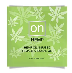 Пробник збудливого масла Sensuva - ON for Her Hemp Пройняті Arousal Oil (0,5 мл)