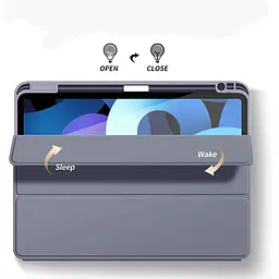 Чохол-книжка BeCover Tri Fold Soft TPU з кріпленням Apple Pencil для Apple iPad Air 11" M2/M3 2024/2025 Purple (711404) - мініатюра 8