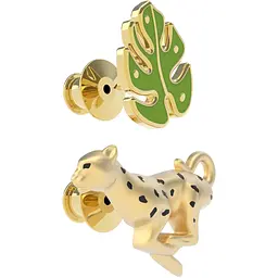 Набір шпильок Metalmorphose Leopard with Tropical Leaf (8000020290958) - мініатюра 2