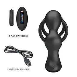 Вібростимулятор простати MR Play Remote Control, 13.5 см (чорний) - мініатюра 4