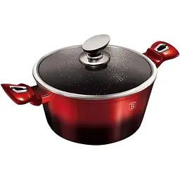 Каструля з кришкою Berlinger Haus Black Burgundy 4.1 л червона з чорним (BH 1628N) - мініатюра 3