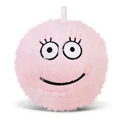 Іграшка-м'яч смайл YabbaDabba SB2580(Light-Pink) пухнастий, діаметр 13 см