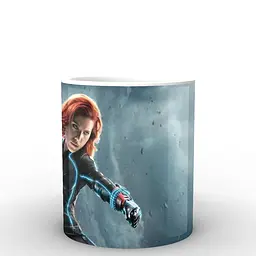 Кухоль GeekLand чорний вдова Black Widow чорний Вдова готова до бою BW.02.007.954 330 мл білий - мініатюра 2