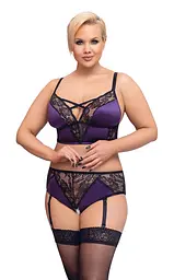 Еротичний комплект BH Set purple/black XL Cottelli 42-22141134051 101762