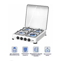 Газова настільна плита PRIME Technics PGK 407 CW - мініатюра 7