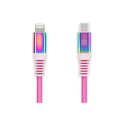 Дата кабель USB-C to Lightning 1.0m MFI Rainbow REAL-EL (EL123500054) - мініатюра 6