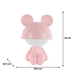 Світильник-нічник Kite LED з акумулятором Cute Mouse рожевий (K25-316-2-2) - мініатюра 5