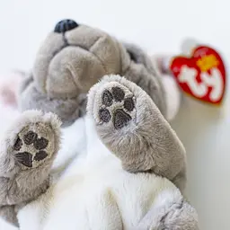 М'яка іграшка Ty Beanie Bellies Пес Wilfred 20 см сірий (40596) - мініатюра 3