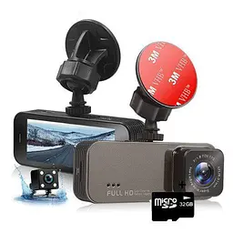 Автомобільний відеореєстратор 701 LCD екран 3.19" 1080P Full HD 2 камери Parking Monitor - мініатюра 4
