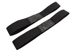 Лямки атлетичні EasyFit для турніка та поперечини чорні - мініатюра 2