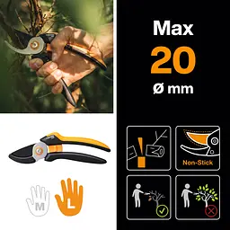 Секатор Fiskars Solid P361 Anvil до 22 мм (1057165) - мініатюра 3