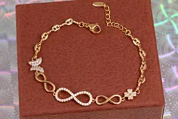 Браслет Xuping Jewelry пірует 17 см 8 мм золотистий