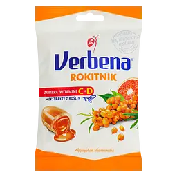 Льодяники Verbena з обліпихою та вітамінами C і D 60 г