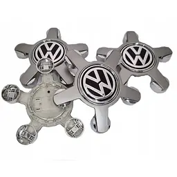 Ковпачки заглушки на литі диски Volkswagen 135/57 мм Зірка Краб 1 шт (4F0601165N) - мініатюра 3