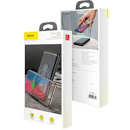 Портативна батарея Powerbank Baseus Wireless Power Bank 10000 mAh WXHSD-D01 Black - мініатюра 4