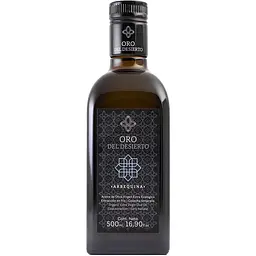 Оливкова олія Oro del Desierto Extra Virgin органічна Arbequina 500 мл