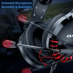 Дротова гарнітура Awei ES-770i Gaming earphone with LED, USB, 3.5mm, 2.1m, black - мініатюра 7