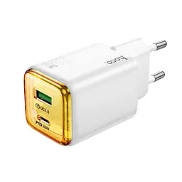 Мережевий зарядний пристрій Hoco N52 Monsoon PD20W+QC3.0 charger(EU) Білий