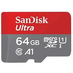 Картка пам'яті SanDisk 64 GB microSDXC Ultra UHS-I U1 A1 Class 10 (SDSQUAB-064G-GN6IA)