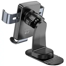 Автотримач Borofone BH119 Refined (center console) Black/Metal gray - мініатюра 6