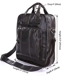 Чоловіча шкіряна сумка Vintage 33х39,5х10 см sum0012457 - мініатюра 3