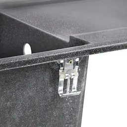 Кухонна мийка Lidz 790x495/230 BLA-03 (LIDZBLA03790495230), Чорний - мініатюра 5