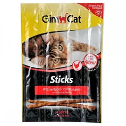 Ласощі для котів GimCat Sticks 4 шт. домашня птиця