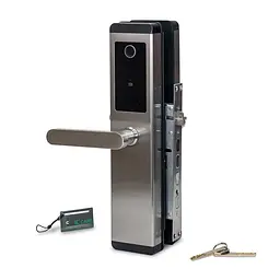 Замок біометричний автономний Trinix TRL-5304BTF Silver з Bluetooth, зчитувачем відбитків пальців і карт Mifare (65-00062) - мініатюра 2