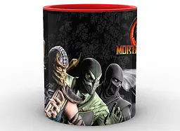 Кружка GeekLand Mortal Kombat Мортал Комбат емблема MK.02.03 червона - мініатюра 3