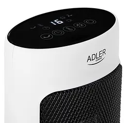 Керамічний тепловентилятор з LED-дисплеєм та пультом керування Adler AD 7738 - мініатюра 8