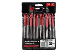 Набір надфілів Intertool 140мм алмазний в упаковці 10 шт. - мініатюра 3