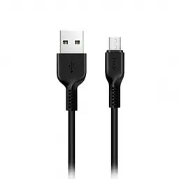 Кабель Hoco X20 MicroUSB довгий 2 метра 2 Аа чорний - мініатюра 1