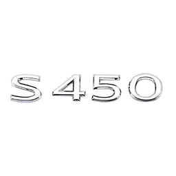 Емблема напис S450 для Mercedes-Benz Maybach хром 130х25 мм пластик (на скотчі)