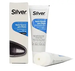 Крем-фарба для взуття Silver, чорна, 75 мл - мініатюра 2