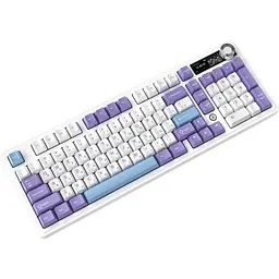 Клавіатура Ajazz Maillard V2 Maillard Switch Wireless/Bluetooth/USB UA Purple/White/Blue (AK980-V2-M-PWB) - мініатюра 4