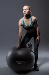 М'яч для фітнесу (фітбол) Power System PS-4013 Ø75 cm PRO Gymball Black (4013BK-0) - мініатюра 3