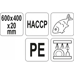 Дошка для нарізання Yato 600x400x20 мм (YG-02183) - мініатюра 3