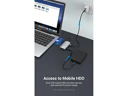 Док-станція для ноутбука Vention Hub 5-in-1 USB 3.1 Type-C (TNBHB) - мініатюра 3