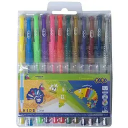 Набір ZIBI 12кол. з 12-ти гелевих ручок NEON+METALLIC, ZB.2205-99