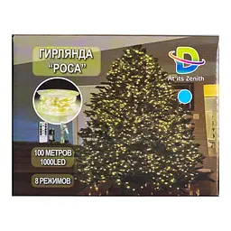 Гірлянда Роса нитка 1000 LED довжина 100 м від мережі, синій GarlandoPro 1000L100MWBL - мініатюра 10
