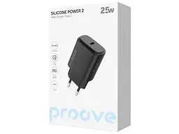 Мережевий зарядний пристрій Proove Silicone Power 2 25 W Black (WCSP25010001) - мініатюра 2