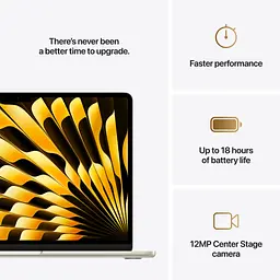 Ноутбук Apple MacBook Air 13 M4 A3240 Starlight (MW103UA/A) - мініатюра 8