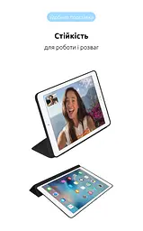 Чехол-книжка для планшета Apple iPad mini 6 (2021)/mini (2024), Original Smart Case, black, 8.3 , подставка на планшет, искусственная кожа, микрофибра, магнитная крышка с автоотключением экрана, ArmorStandart (ARM60278) - мініатюра 5