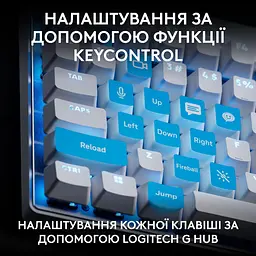 Клавіатура Logitech G PRO X TKL RAPID Gaming White (920-013242) - мініатюра 5