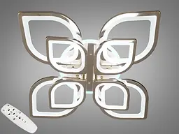 LED люстра стельова з диммерным пультом і підсвічуванням Diasha 8073/4+4HR LED RGB dimmer