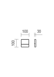 Бра вуличне EVEN AP SM LED SMD 3W IP54 DG 3000K (SQ) (5.1.2) Redo 9151 - мініатюра 2